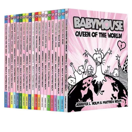 Baby Mouse Queen Of The World By Jennifer L. Holm 20 Books Set