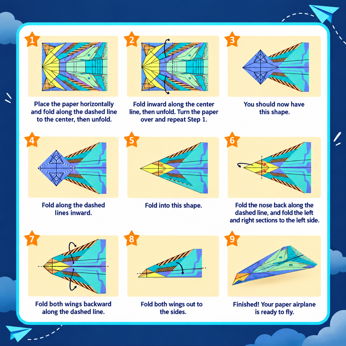 Kids' Paper Airplane Origami Kit | 3+