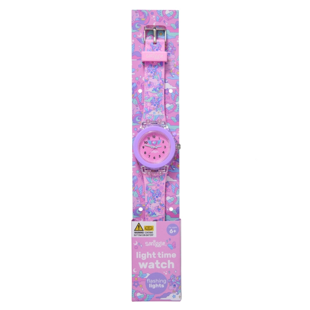Smiggle Light Time Watch - Pink Unicorn