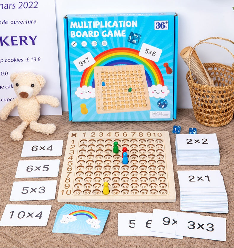 Wooden Multiplication Board Game | 36+ Months