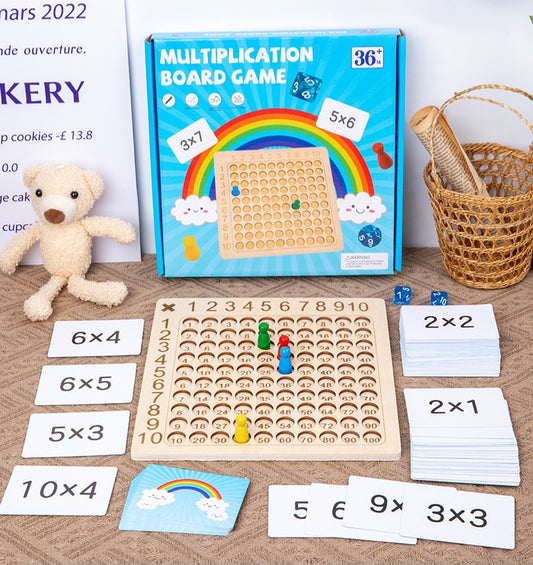 Wooden Multiplication Board Game | 36+ Months