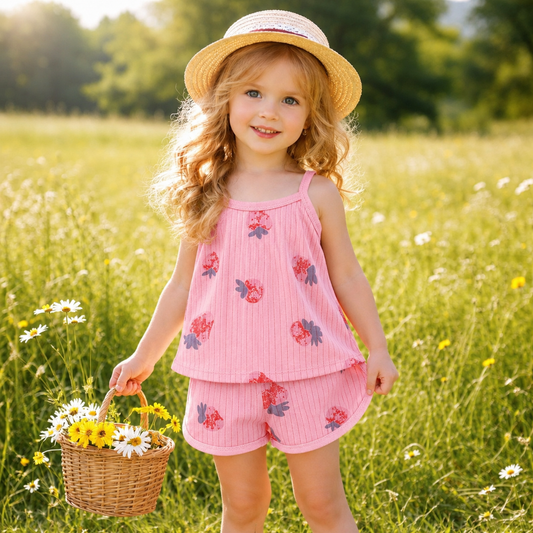 Pyjama Cotton Strawberry | Size 1-8y