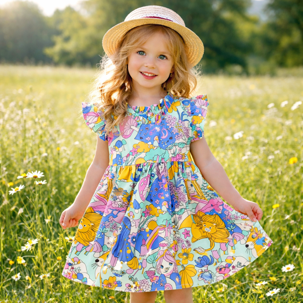 Cotton Dress Multicolor (1-5y)