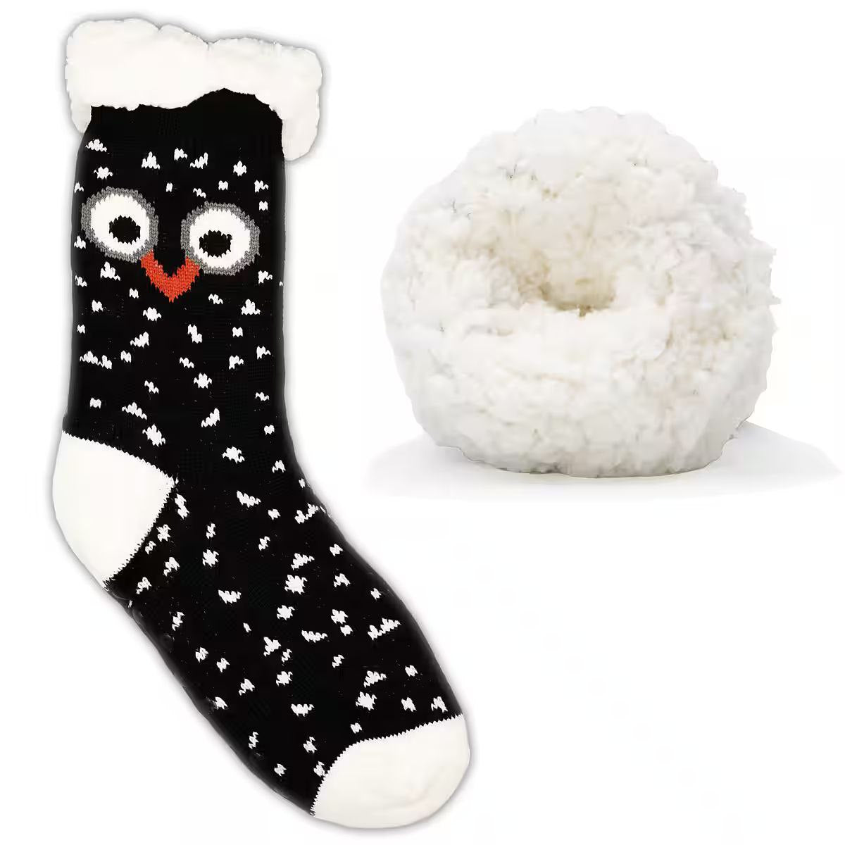 Very Warm Plush Fleece Anti-Slip  Long Socks CUTE Animal Design Size 36-41