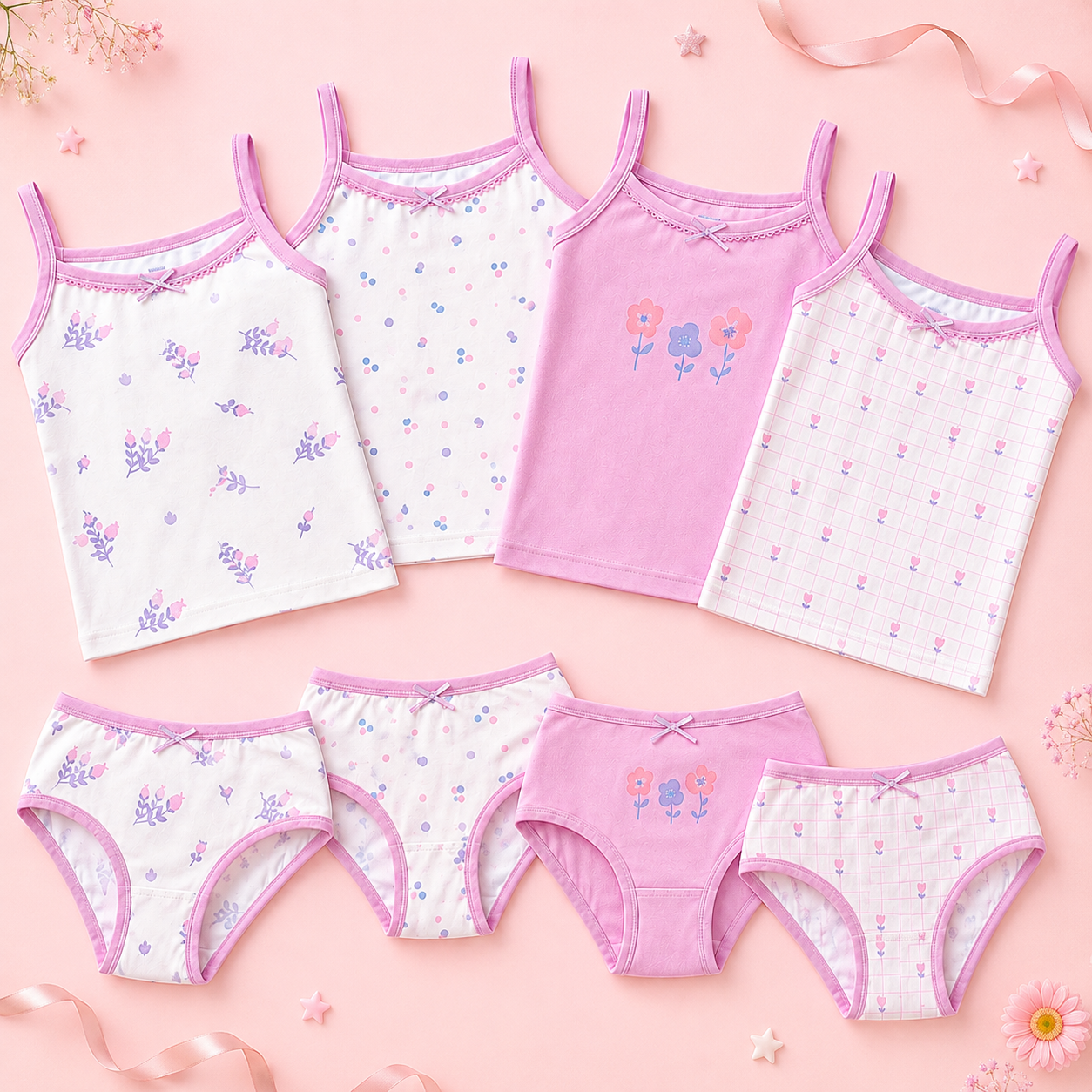 Girls Cotton  Underwear  2-12y -Purple Tulip | Build Your Own Set