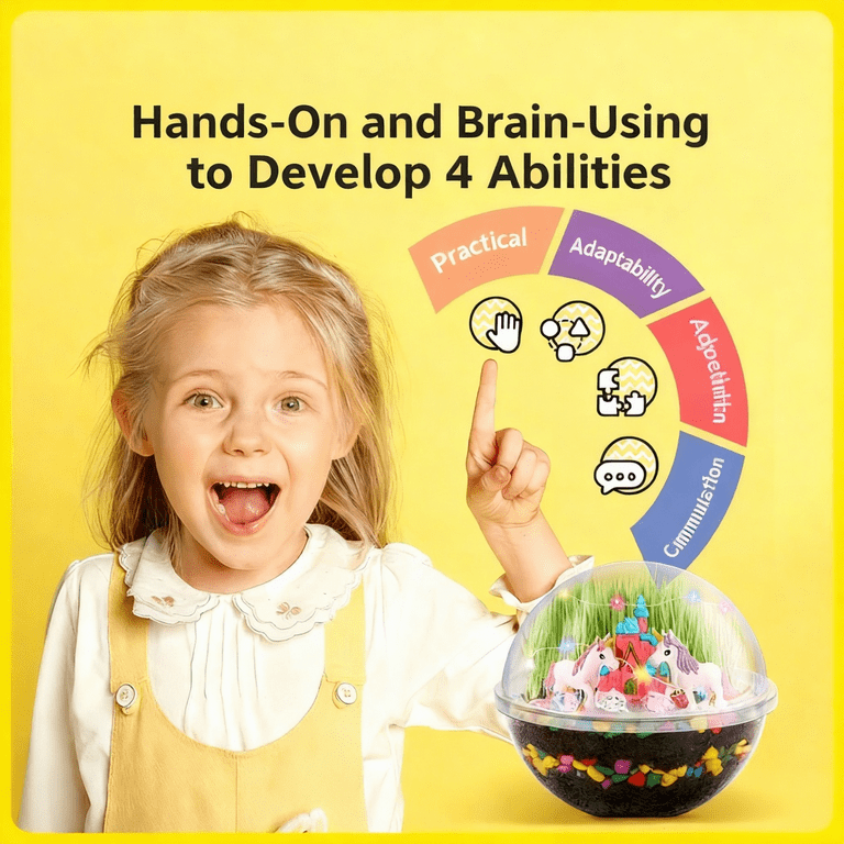 Terrarium Kit Unicorn Design For Kids