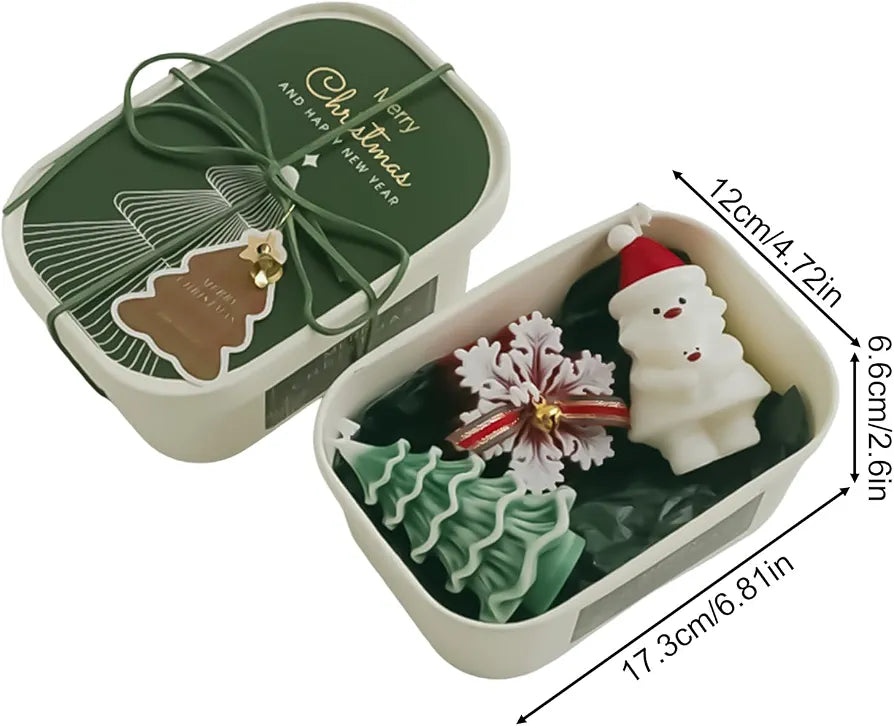 Christmas Scented Candle Gift Set | Red & Green