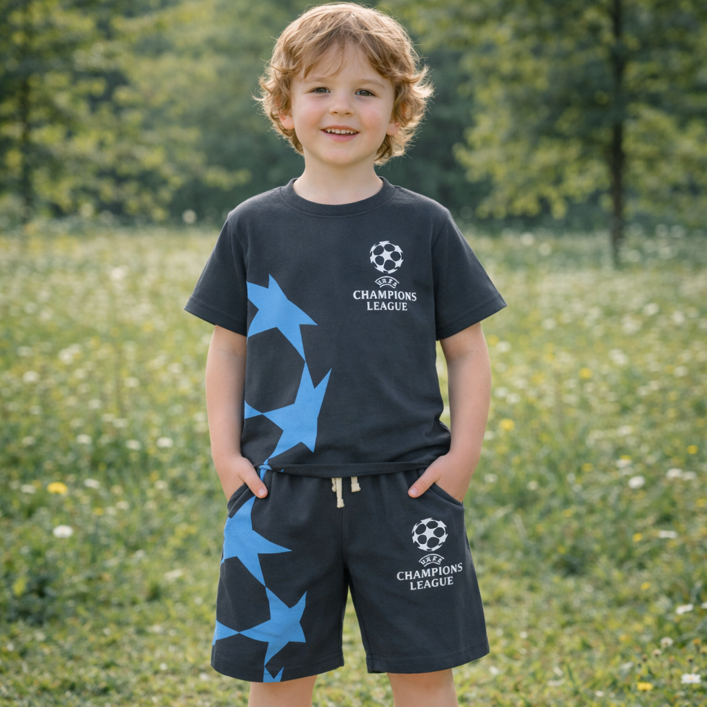 Boys Cotton Champion– Soft Summer Outfit Size (6-12y)