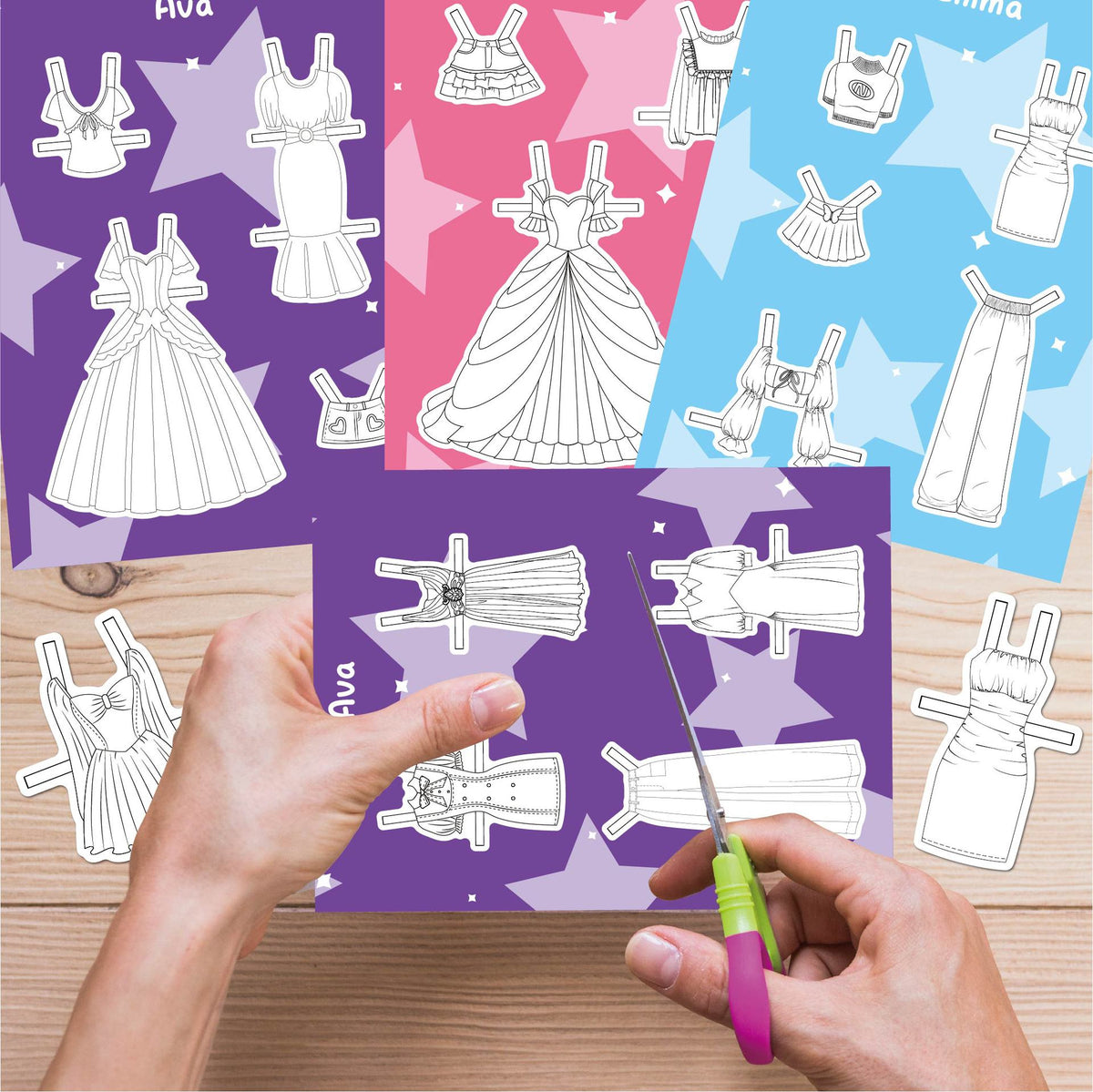 Cut Out Paper Dolls Dress-Up Activity Set | 6+| Size 27.5×21cm