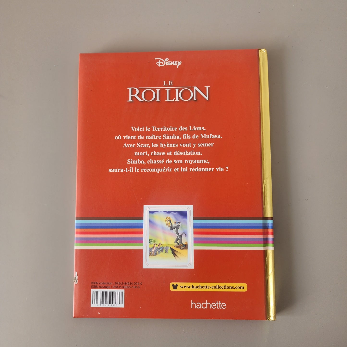 Disney " Le Roi Lion " French Book | Hard Cover | 3+