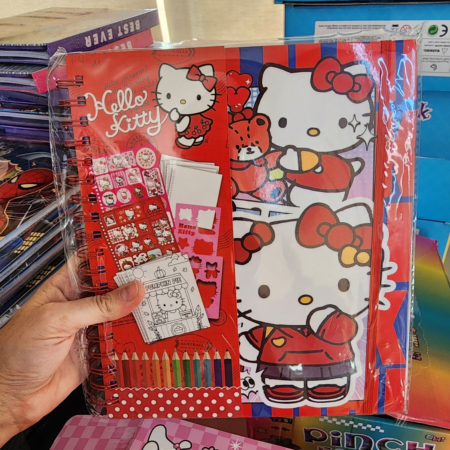 Hello Kitty Spiral Stationery & Activity Notebook Set | A4