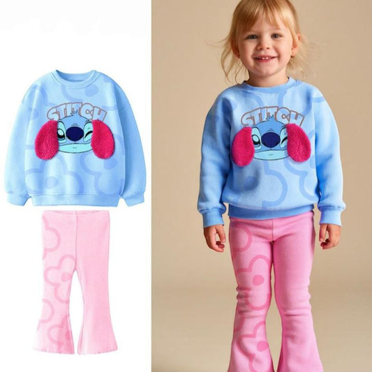 Stitch 3D Cotton  High-quality Outfit Size 2-8y
