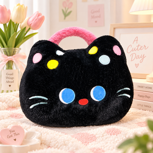 Giant Plush Cat Handbag Pillow -  40cm