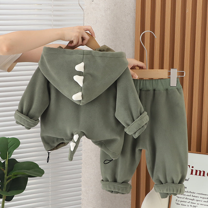 Warm Outfit For Boys Dinosaur Set Of 3 Pcs Size 1-6y