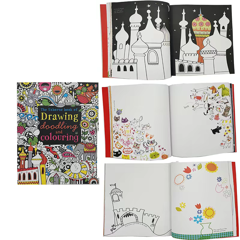 The Usborne Book Of Drawing , Doodling And Colouring | Soft Cover 3+