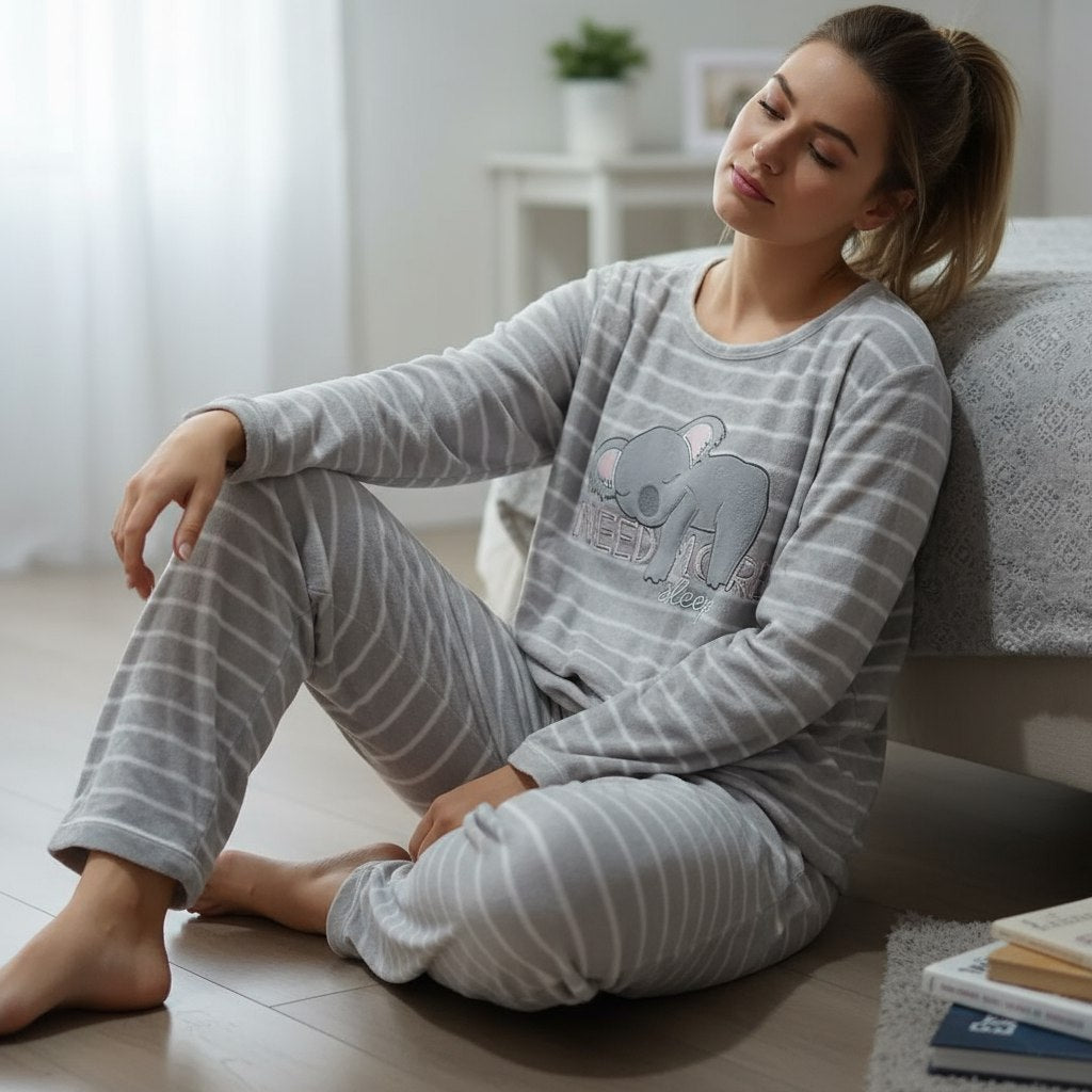 Warm Winter Pyjama High-quality Koala Design Size S-XL