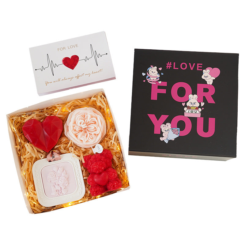 Romantic Rose & Heart Scented Gift Set | 4 Pieces