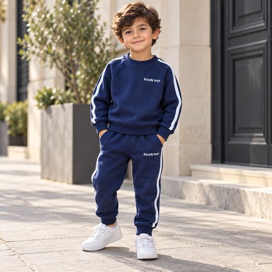 Boys’ Navy Casual Sports Outfit Set / 4–10Y
