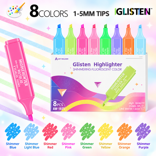 Glisten Shimmer Highlighter Set – 8 Colors