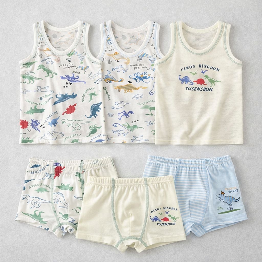 Boys Cotton Underwear 3-12Y - Dino | Build Your Own Set
