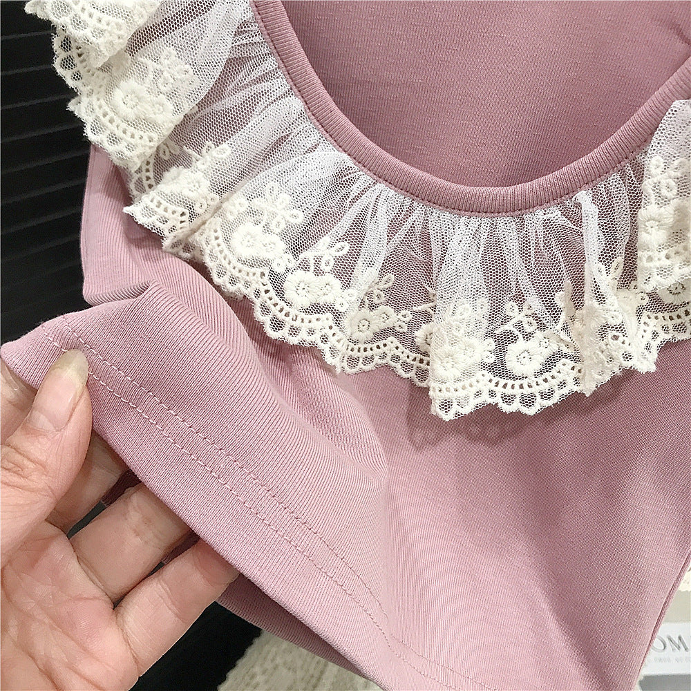 Girls Cotton flowers  Set – Soft Summer Outfit (9-10Y)