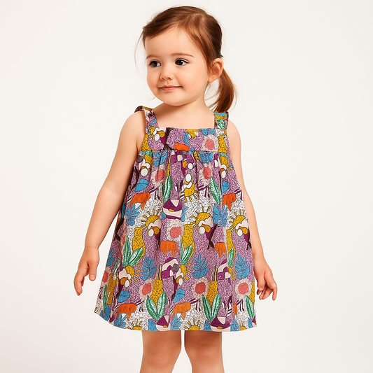 Cute Dress For Girls Cotton  100% Size 2-8y
