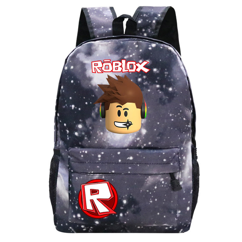 Roblox Gamer Backpack – Black & Galaxy Design | 40 cm