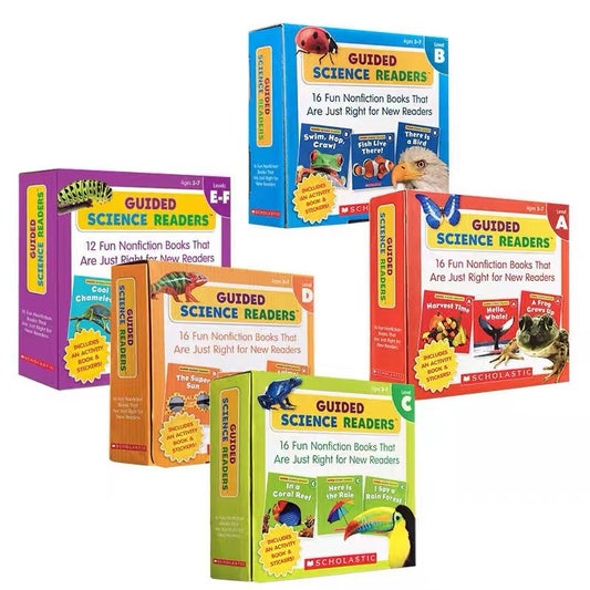 Guided Science Readers | 16 Fun Nonfiction Books | Level A-F | 3+