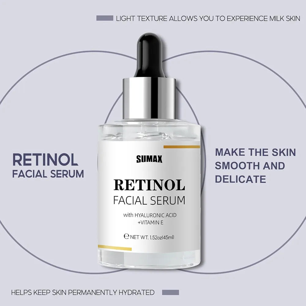 Sumax Retinol Facial Serum With Hyaluronic Acid + Vitamin E 45ml