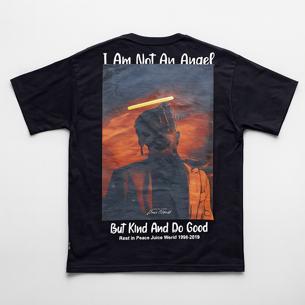 Black Tshirt Art Design Size Large