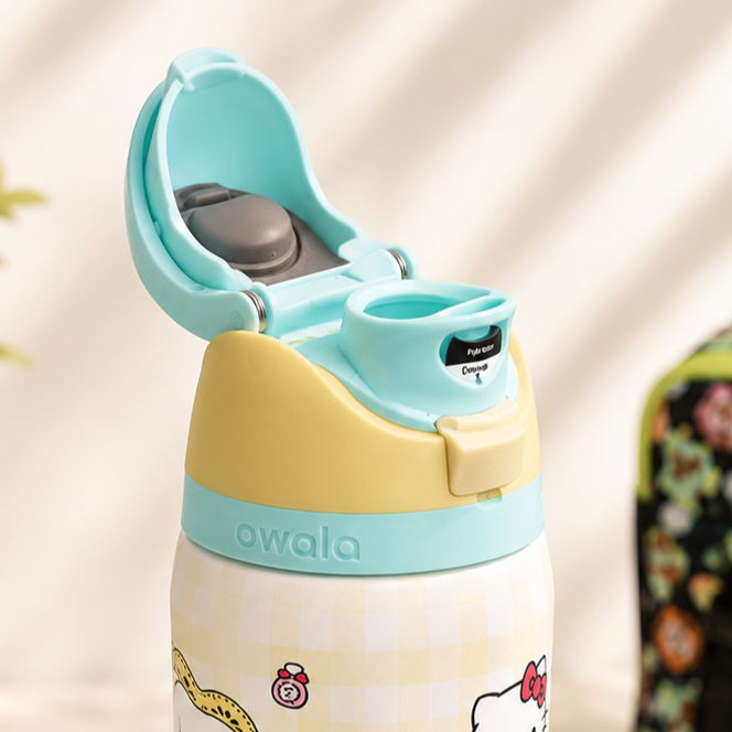 Owala Bottle stainless Steel Leak-Proof Free Sip - Yellow Hello Kitty | 950ml