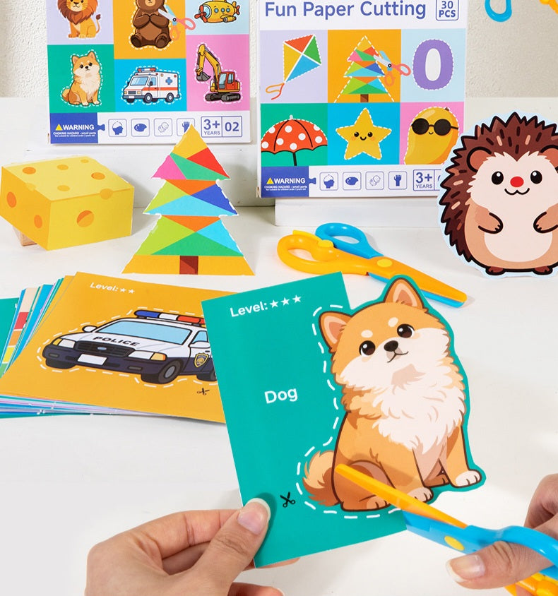 Fun Paper Cutting Activity Set for Kids – 30 PCS