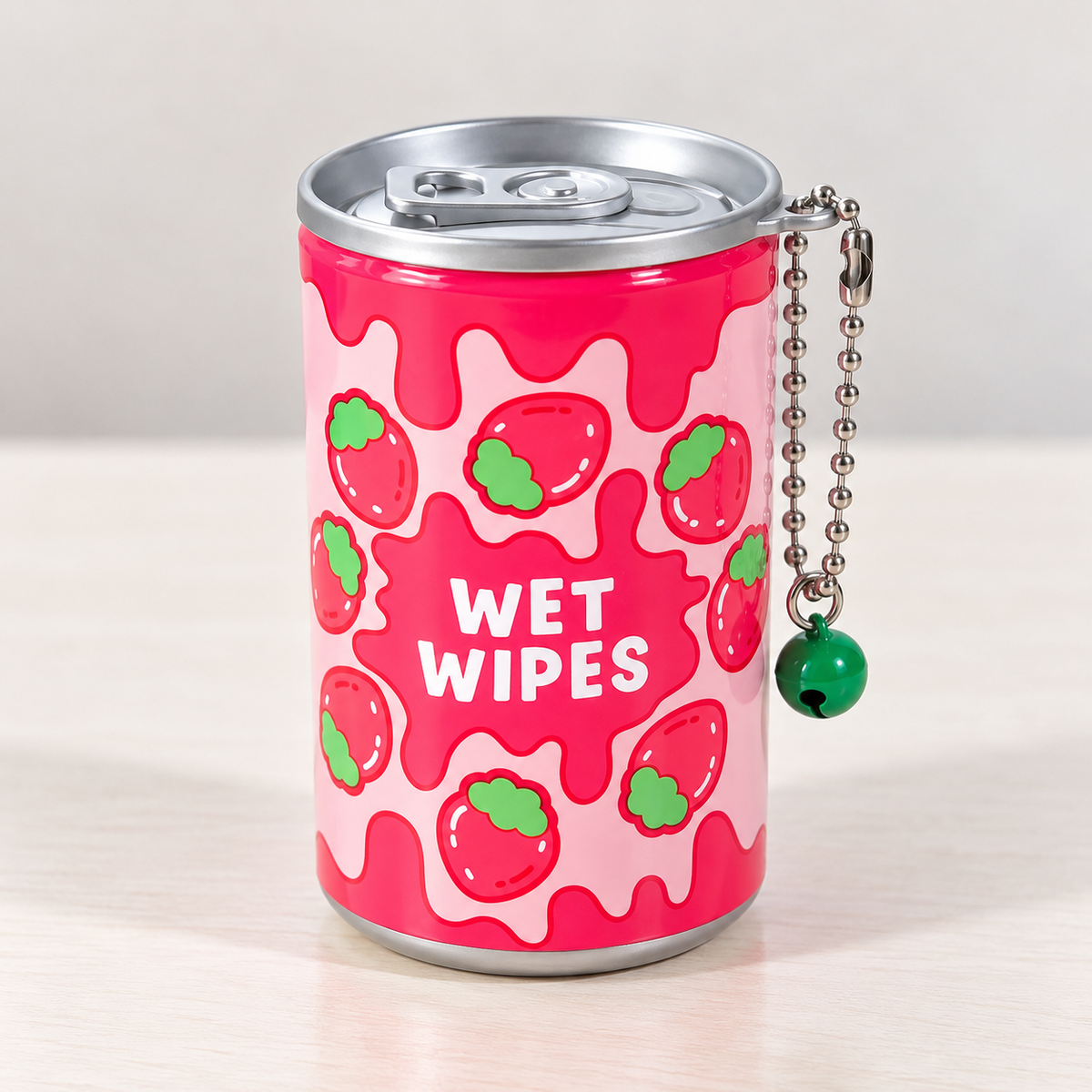 Mini Wet Wipes Keychain Can – 30 Sheets | 8 × 5 cm