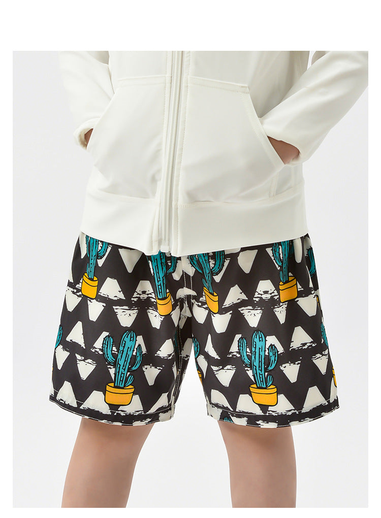 Boys Double-Layer Swim Shorts – Trendy Summer Style | 3–10Y