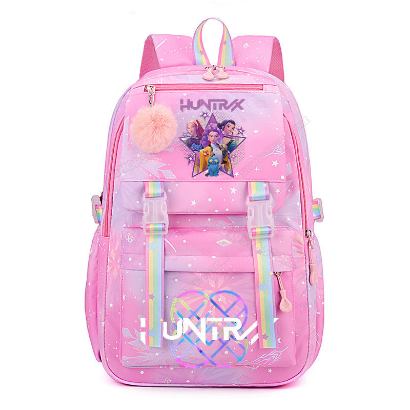 K-Pop Demon Hunters  Rainbow Star Large School Backpack – 44cm