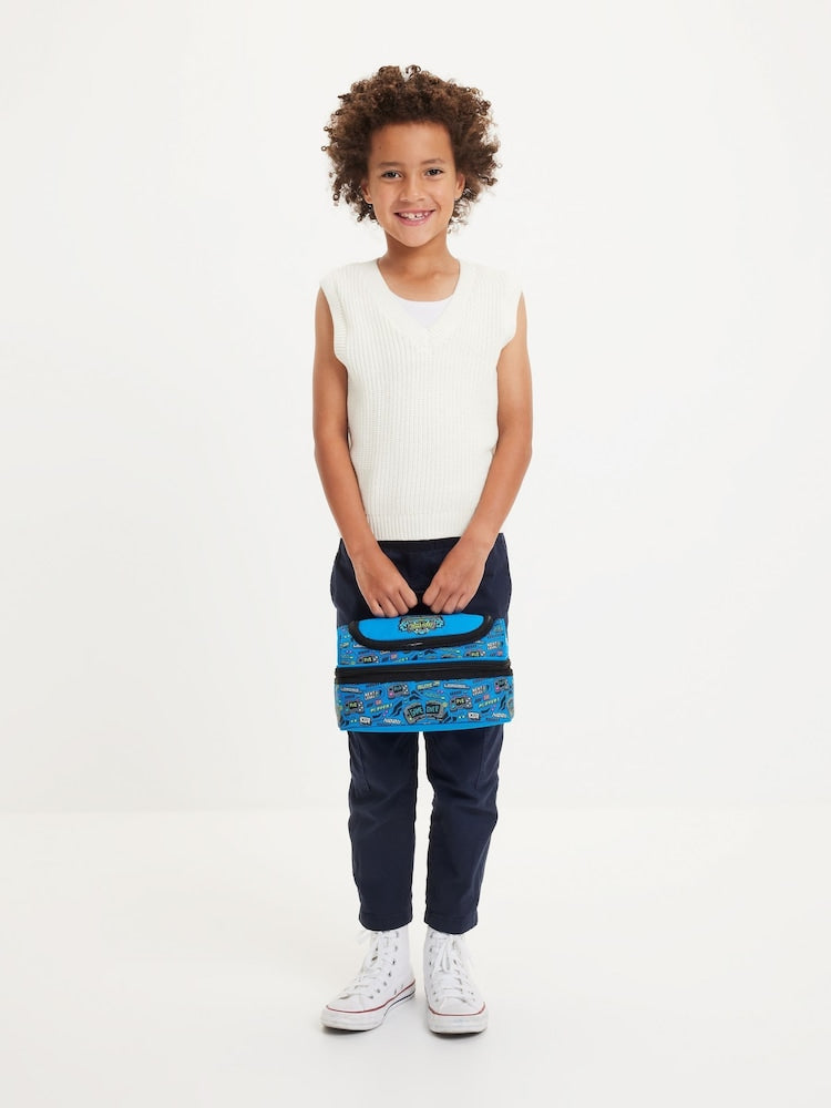 Smiggle Lunch Bag | Blue Game Over | 24.5×15.5×15cm