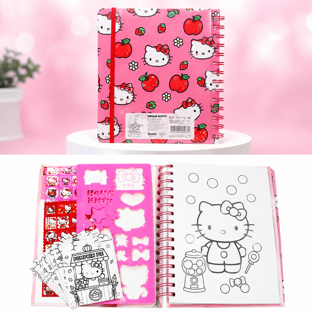 Hello Kitty Spiral Stationery & Activity Notebook Set | A4