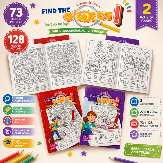 Find The Object Then Color The Page | Soft Cover | 2+