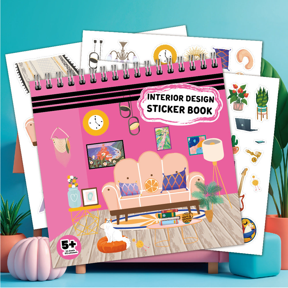 Interior Design Sticker Book