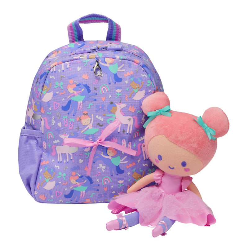 Smiggle Small Backpack Ballerina Doll Design 26cm