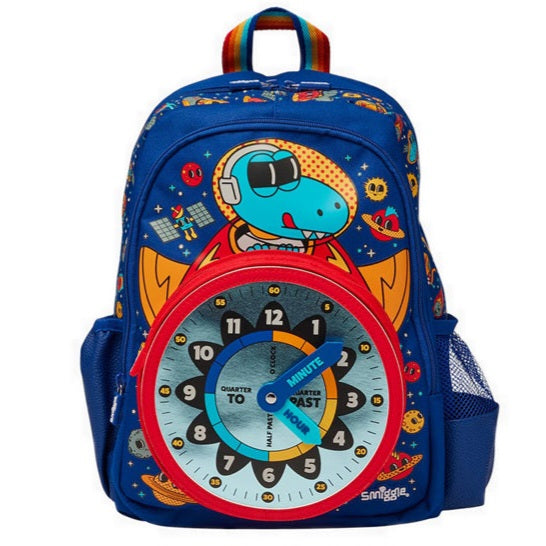 Smiggle Backpack 3D Time Design 38cm KG1-KG3