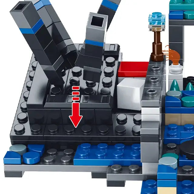 Minecraft Deep Dark Battle Building Blocks Set – 437 Pieces