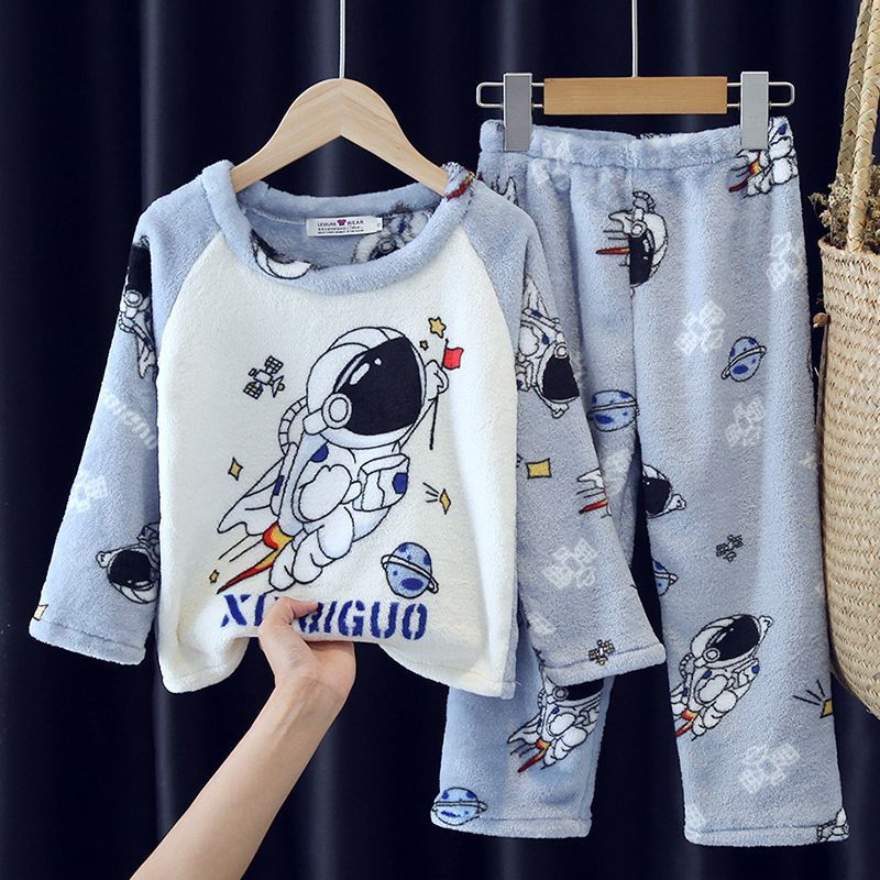 Warm Pyjama Astronaut Space Size 3-14y
