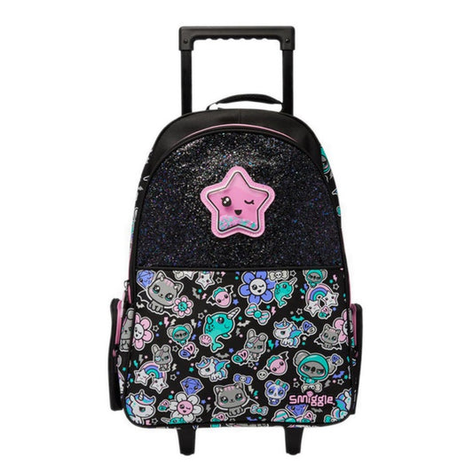 Smiggle Backpack | Light Up Wheels | Star Flower
