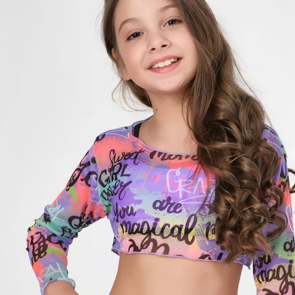Girls 3pcs Swimwear Set – Purple | Size 7–12Y