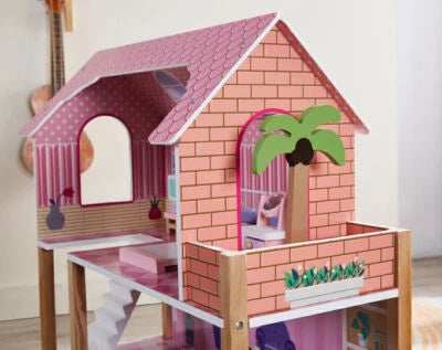 Wooden Doll House With Furniture Accessories Toy For kids