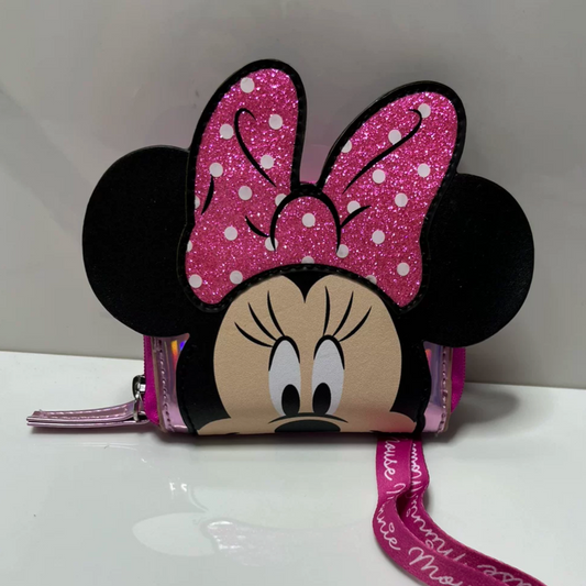 Crossbody Small Wallet Minnie Mouse Design For Kids