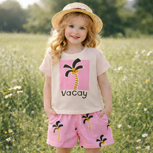 Girls Cotton Dinosaur – Soft Summer Outfit (3–10Y)