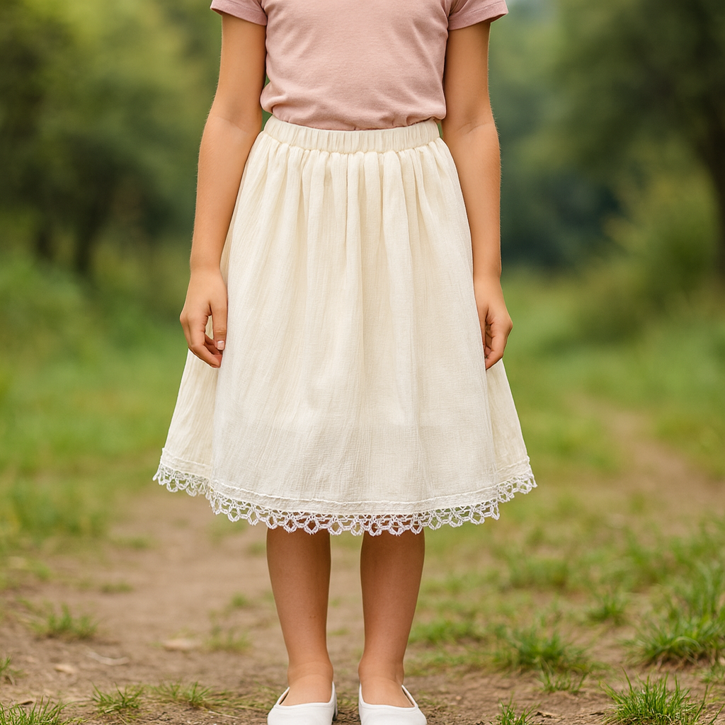 Warm Long Skirt For Girls Size 9-10y