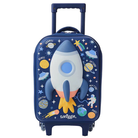 Smiggle Trolley Bag - Hardtop | Rocket Space | 45cm